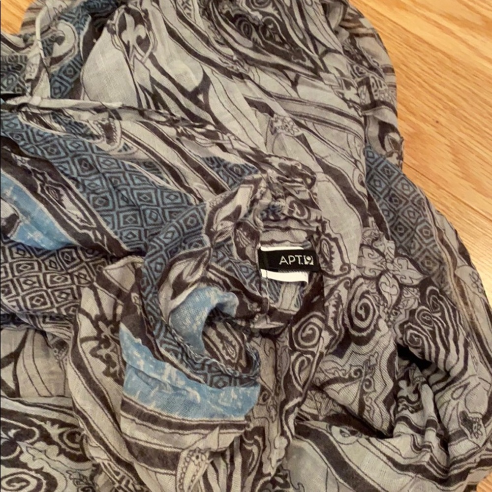 Blue and Grey Multi Infinity Scarf